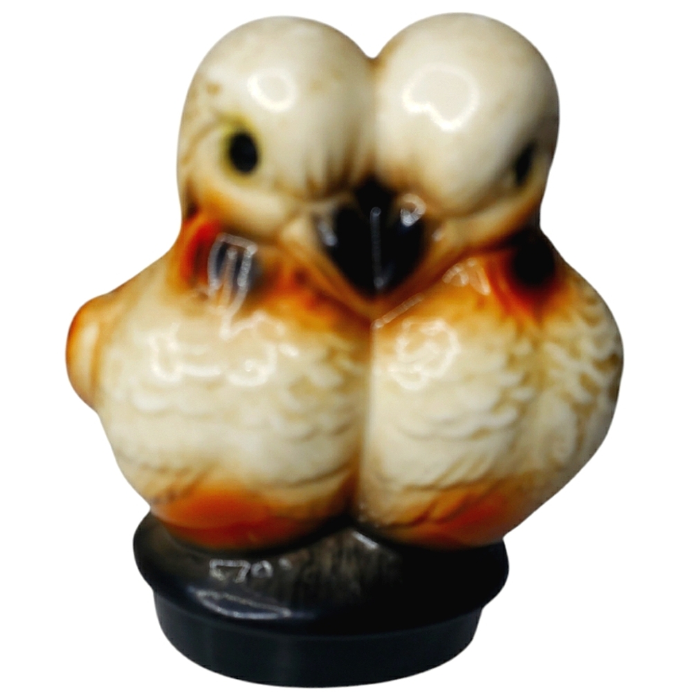 MCM 50-60'S Dove Love Birds Turtle Doves Ceramic Porcelain Planter Romantic OS